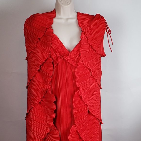 Alice Maloof Peignoir Set Other - Alice Maloof, Vintage 2 Piece Dress Set, Red, Valentine's Day, Pin-up Lingerie